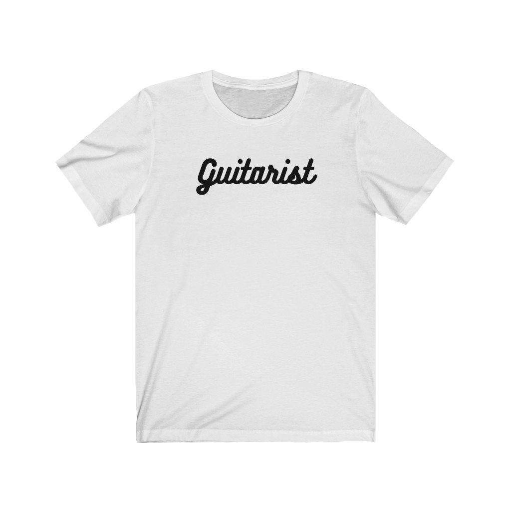 Guitarist Design Mens Unisex Soft Cotton T-shirt - Rock & Roll Prints