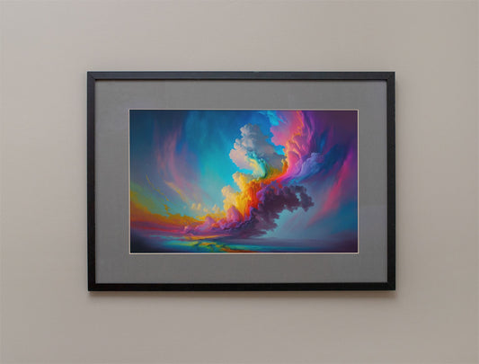 Multitonal Cloudscape Art Print - Rock & Roll Prints