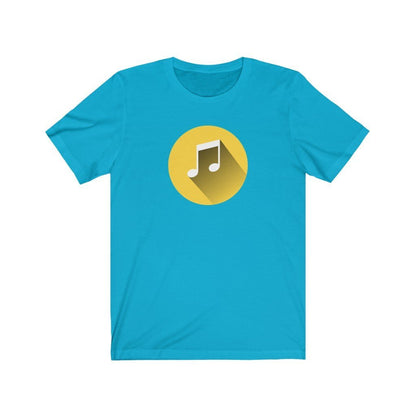 Music Notation Quavers Design Mens Unisex Soft Cotton T-shirt - Rock & Roll Prints