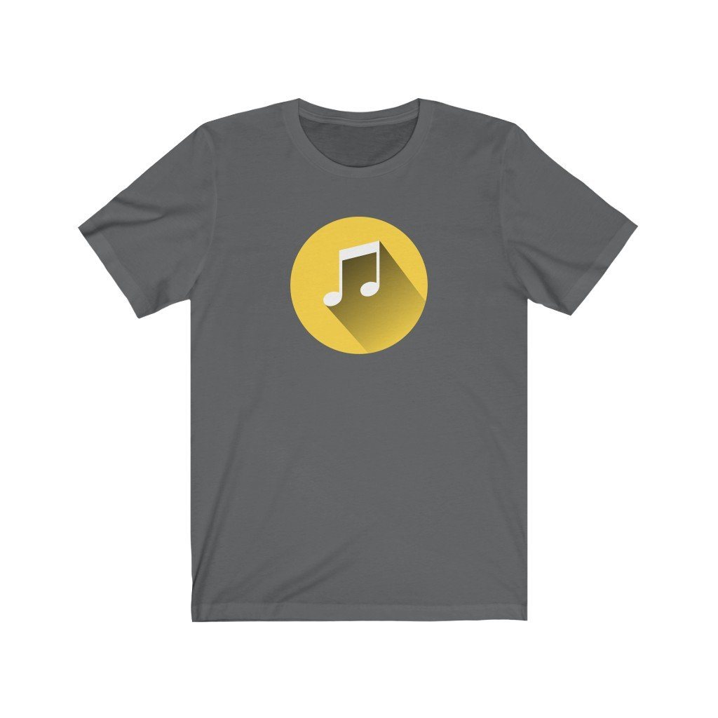 Music Notation Quavers Design Mens Unisex Soft Cotton T-shirt - Rock & Roll Prints