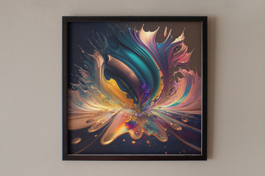 Oil Slick Explosion Art Print - Rock & Roll Prints