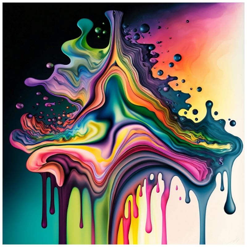 Pastel Paint Drops Art Print - Rock & Roll Prints