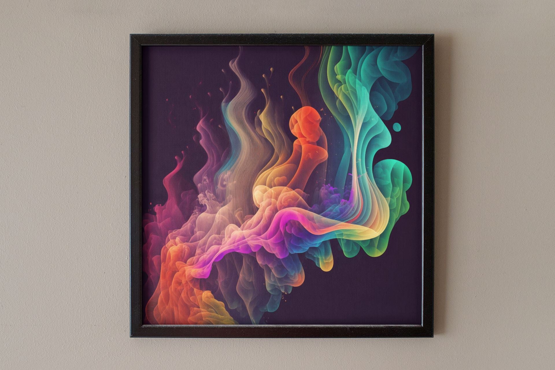 Psychedelic Smoke Lava Art Print - Rock & Roll Prints