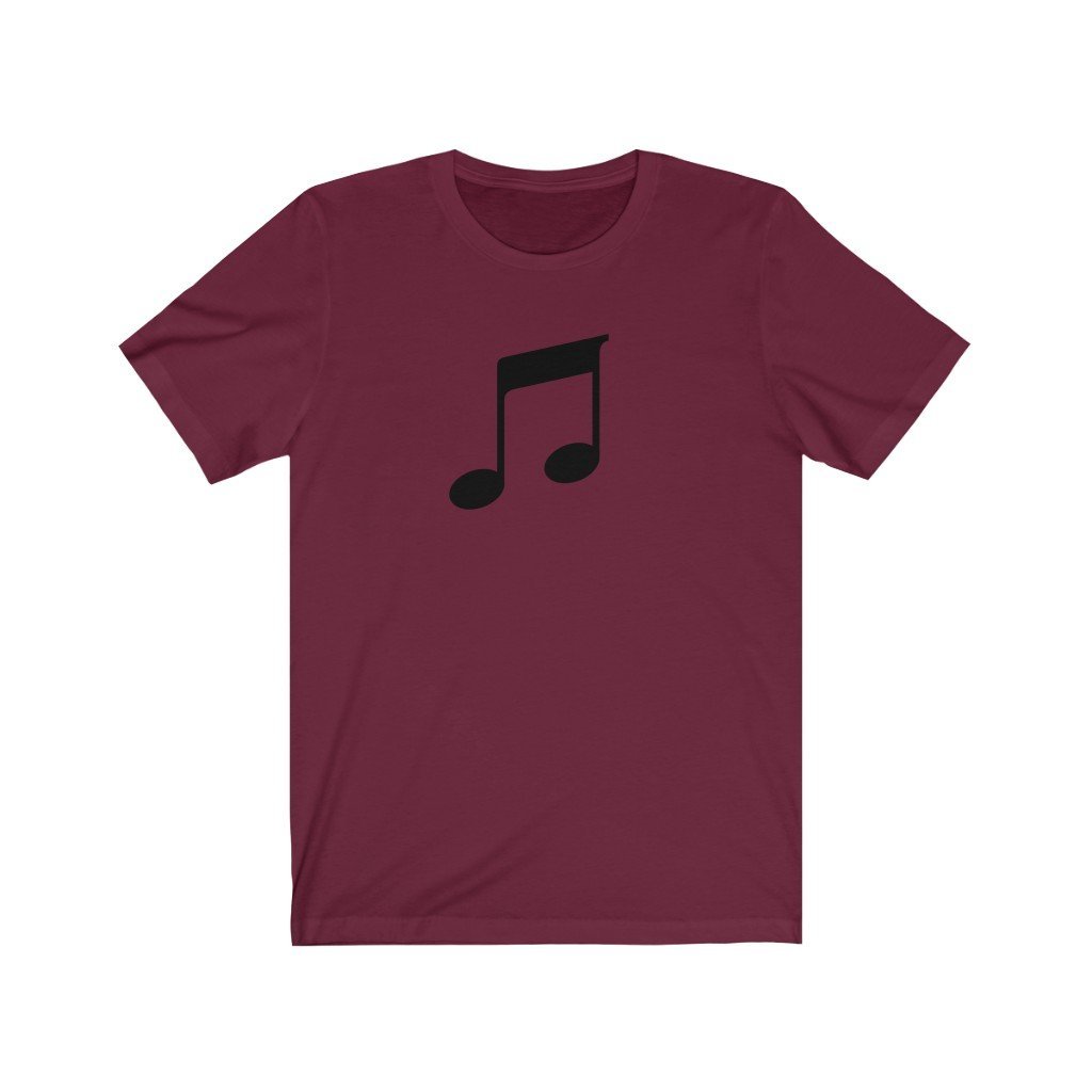 Quavers Music Notes Design Mens Unisex Soft Cotton T-shirt - Rock & Roll Prints