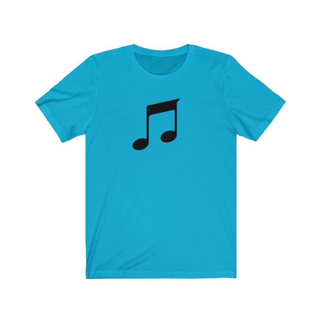 Quavers Music Notes Design Mens Unisex Soft Cotton T-shirt - Rock & Roll Prints