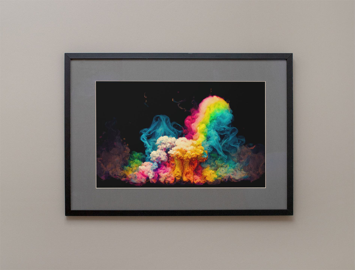 Smokey Paint Cloud Art Print - Rock & Roll Prints