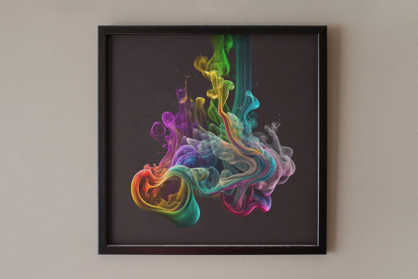 Smokey Rainbow Art Print - Rock & Roll Prints