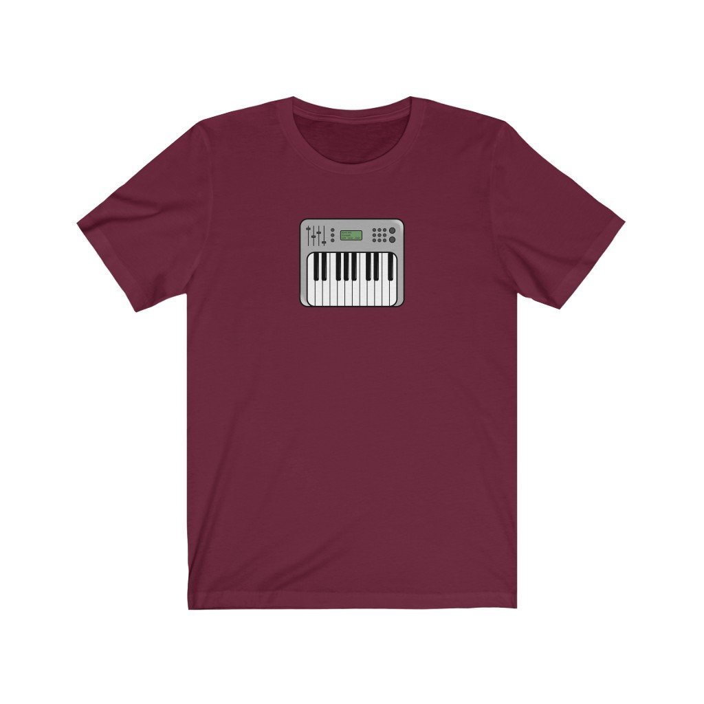 Synthesizer Design Mens Unisex Soft Cotton T-shirt - Rock & Roll Prints