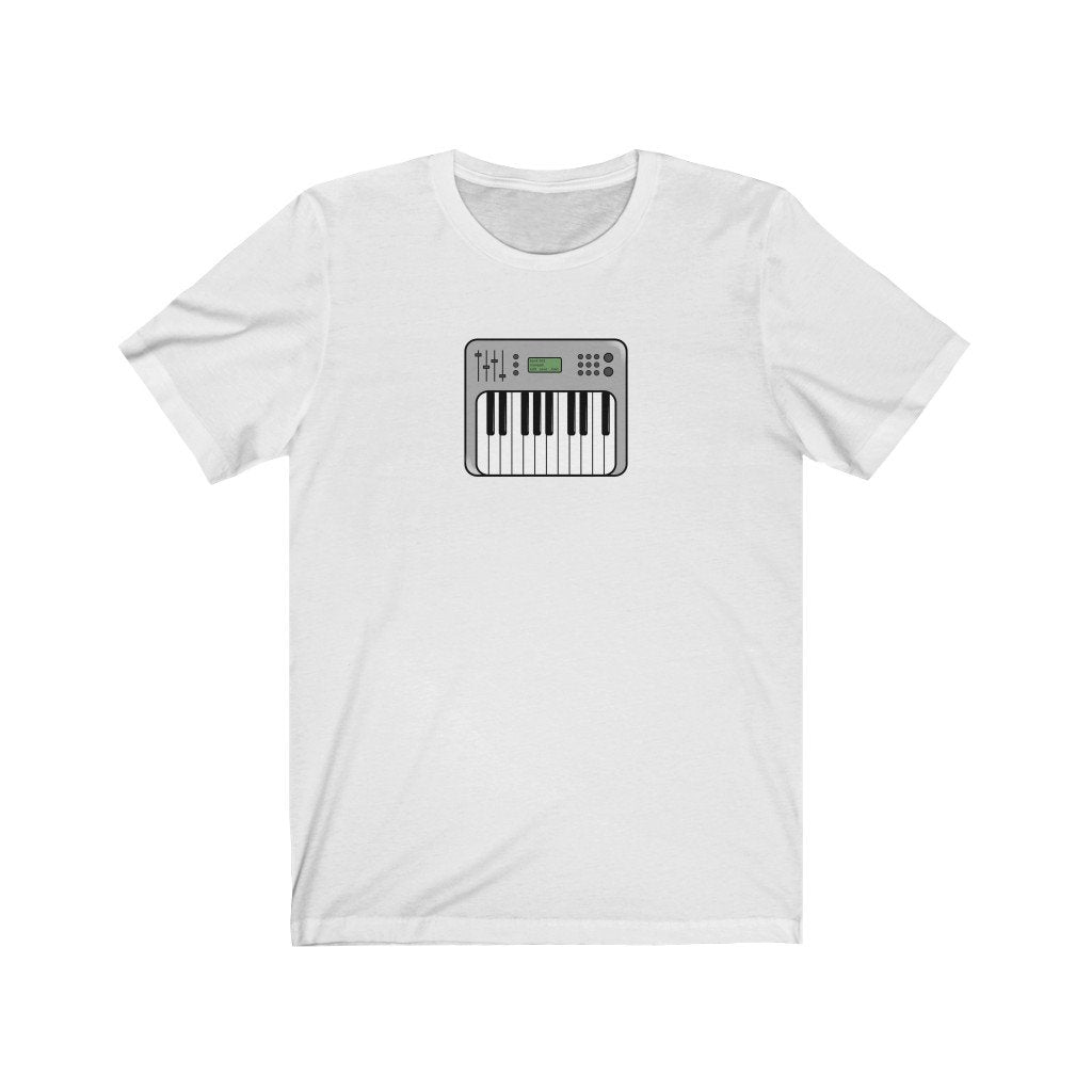 Synthesizer Design Mens Unisex Soft Cotton T-shirt - Rock & Roll Prints