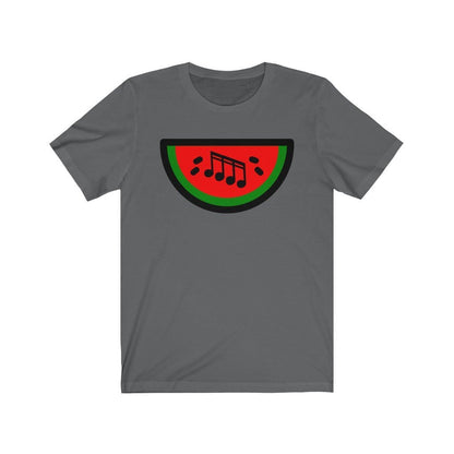 Watermelon Notation Design Mens Unisex Soft Cotton T-shirt - Rock & Roll Prints